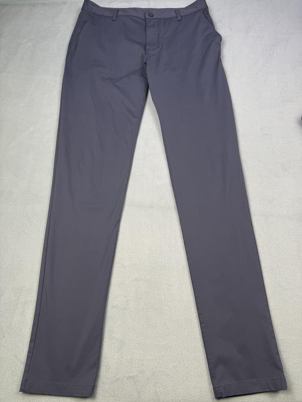 Rhone Pants Mens 34x35 Gray Performance Travel Chino Golf Casual Lightweight